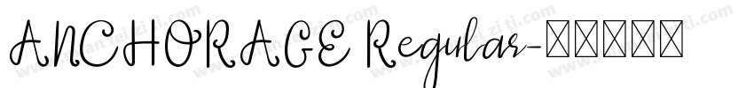 ANCHORAGE Regular字体转换